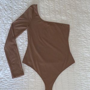 Lelis Collection One Shoulder Ribbed Bodysuit